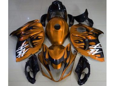 08-20 Orange Brillant & Noir GSXR 1300 Carénage Moto