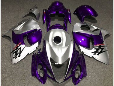 08-20 Violet Brillant & Argent GSXR 1300 Carénage Moto