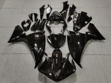 09-11 Noir Brillant Uni R1 Carénage Moto
