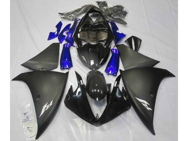 09-11 Noir Mat & Bleu R1 Carénage Moto 09-11 Noir Mat & Bleu R1 Carénage Moto