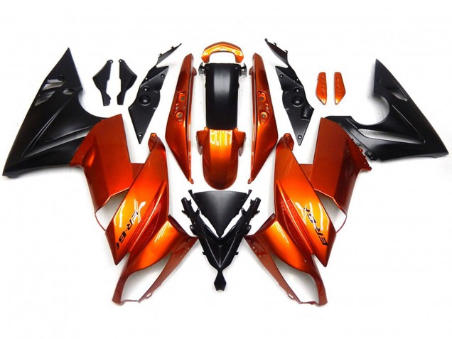 09-11 Orange Brûlée Ninja 650R Carénage Moto 09-11 Orange Brûlée Ninja 650R Carénage Moto