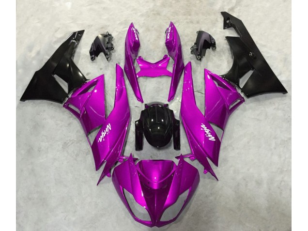 09-12 Brillant Rose Vif ZX6R Carénage Moto 09-12 Brillant Rose Vif ZX6R Carénage Moto