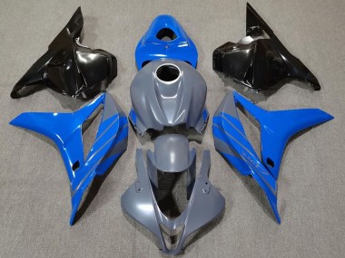 09-12 Double Bleu Sur Gris CBR600RR Carénage Moto