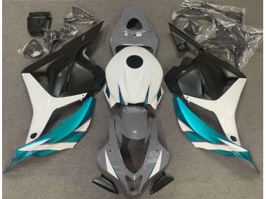 09-12 Gris Brillant Blanc & Bleu Clair CBR600RR Carénage Moto