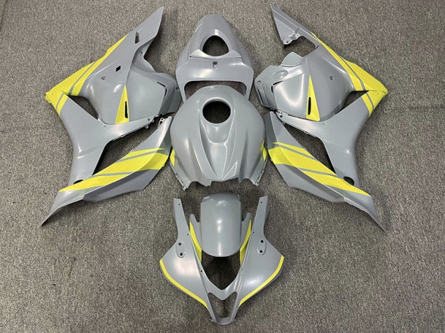 09-12 Nardo Gris & Jaune CBR600RR Carénage Moto 09-12 Nardo Gris & Jaune CBR600RR Carénage Moto