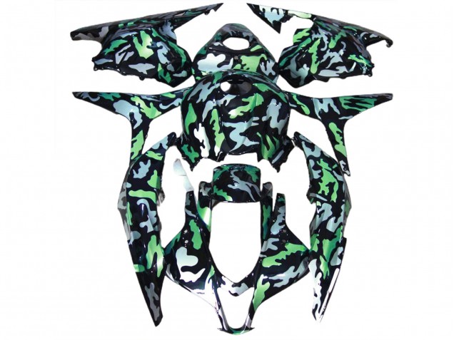 09-12 Neige Verte Camo CBR600RR Carénage Moto 09-12 Neige Verte Camo CBR600RR Carénage Moto