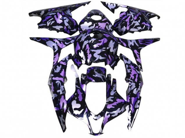 09-12 Neige Violette Camo CBR600RR Carénage Moto 09-12 Neige Violette Camo CBR600RR Carénage Moto