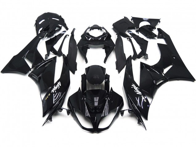 09-12 Noir Brillant Lisse ZX6R Carénage Moto 09-12 Noir Brillant Lisse ZX6R Carénage Moto