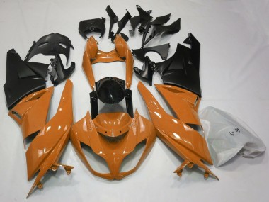 09-12 Orange Brillant & Noir ZX6R Carénage Moto