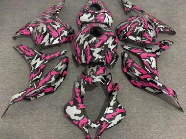 09-12 Rose & Argent Camo CBR600RR Carénage Moto