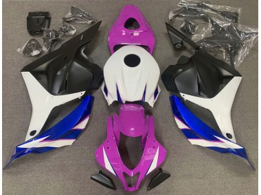 09-12 Rose Brillant Blanc & Bleu CBR600RR Carénage Moto