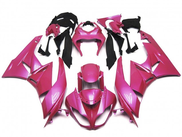 09-12 Rose Brillant Vibrant ZX6R Carénage Moto 09-12 Rose Brillant Vibrant ZX6R Carénage Moto