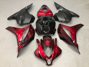 09-12 Rouge Profond Avec Du Noir CBR600RR Carénage Moto