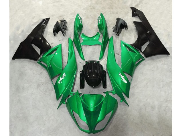09-12 Vert Brillant Brillant ZX6R Carénage Moto