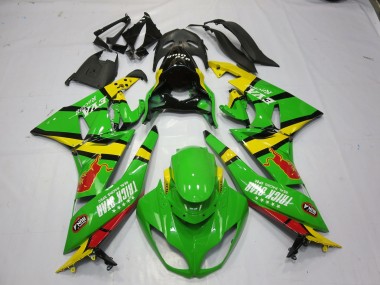 09-12 Vert Jaune ZX6R Carénage Moto