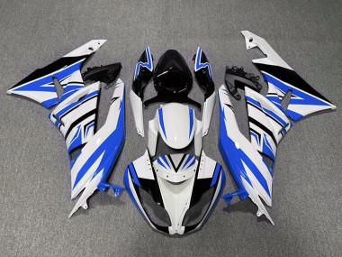 09-12 Zag Bleu Blanc & Noir ZX6R Carénage Moto