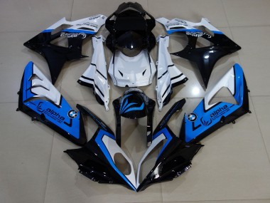 09-14 Alien Bleu & Blanc S1000RR Carénage Moto