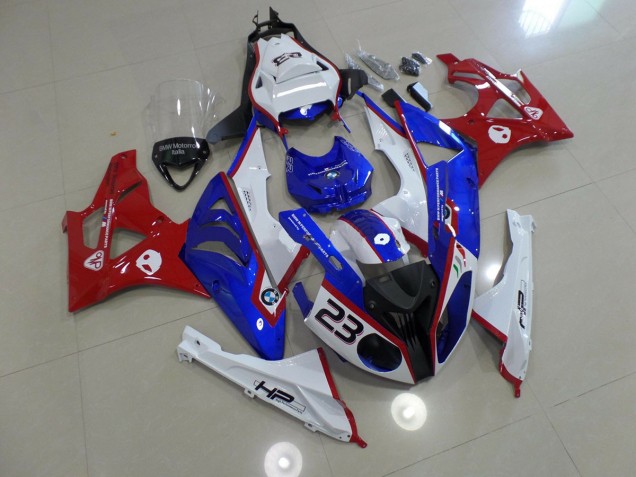 09-14 Alien Bleu & Blanc S1000RR Carénage Moto 09-14 Alien Bleu & Blanc S1000RR Carénage Moto