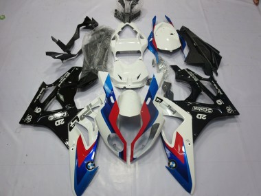 09-14 Alien Bleu & Blanc S1000RR Carénage Moto