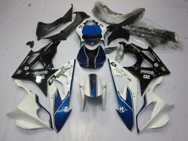 09-14 Alien Bleu & Blanc S1000RR Carénage Moto