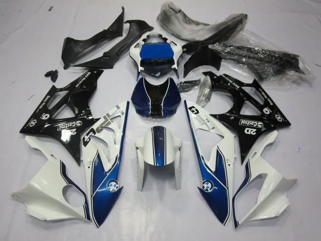 09-14 Alien Bleu & Blanc S1000RR Carénage Moto 09-14 Alien Bleu & Blanc S1000RR Carénage Moto