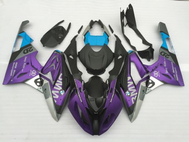 09-14 Alien Bleu & Blanc S1000RR Carénage Moto