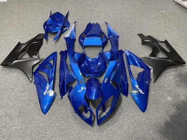 09-14 Alien Bleu & Blanc S1000RR Carénage Moto