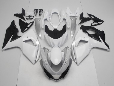 09-16 Blanc Brillant & Argent GSXR 1000 Carénage Moto