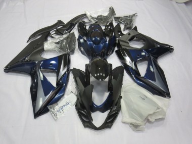 09-16 Bleu Argent & Noir GSXR 1000 Carénage Moto