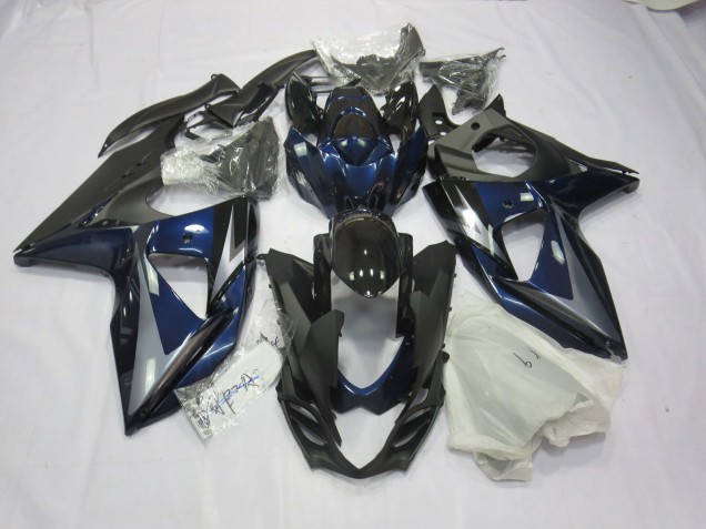 09-16 Bleu Argent & Noir GSXR 1000 Carénage Moto 09-16 Bleu Argent & Noir GSXR 1000 Carénage Moto