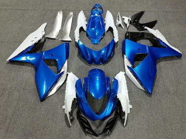 09-16 Bleu Blanc & Argent GSXR 1000 Carénage Moto