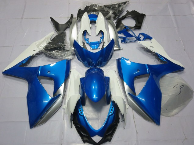 09-16 Bleu & Blanc GSXR 1000 Carénage Moto 09-16 Bleu & Blanc GSXR 1000 Carénage Moto