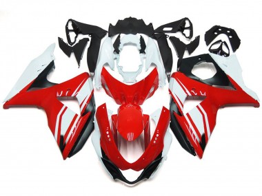 09-16 Rouge Brillant Avec Style Noir GSXR 1000 Carénage Moto