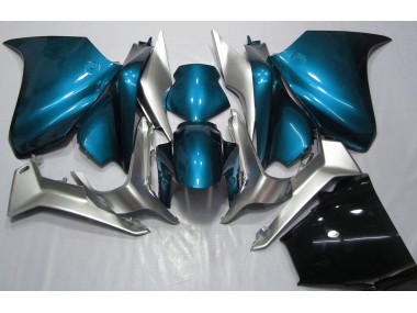 10-13 Bleu Clair & Argent VFR1200 Carénage Moto