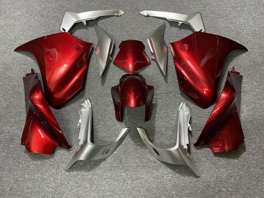 10-13 Rouge & Argent VFR1200 Carénage Moto