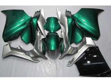 10-13 Vert Écume De Mer & Argent VFR1200 Carénage Moto
