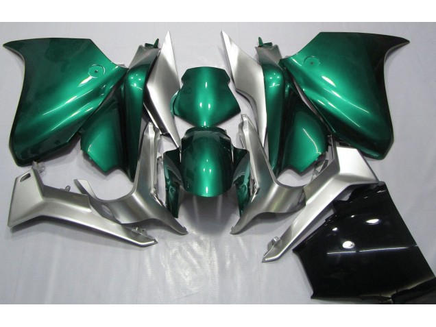 10-13 Vert Écume De Mer & Argent VFR1200 Carénage Moto