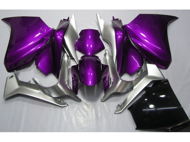 10-13 Violet Profond & Argent VFR1200 Carénage Moto 10-13 Violet Profond & Argent VFR1200 Carénage Moto