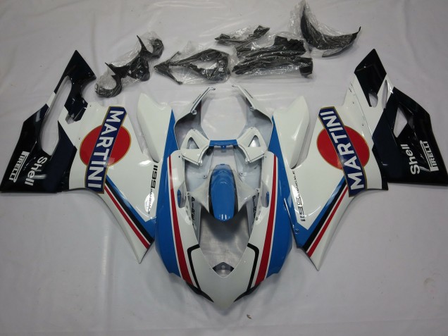 11-14 Martini Ducati 1199 Carénage Moto 11-14 Martini Ducati 1199 Carénage Moto