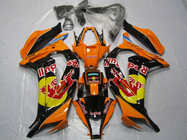 11-15 Orange Rouge Taureau ZX10R Carénage Moto 11-15 Orange Rouge Taureau ZX10R Carénage Moto
