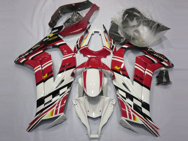 11-15 Rouge Noir & Blanc ZX10R Carénage Moto 11-15 Rouge Noir & Blanc ZX10R Carénage Moto