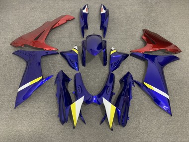11-24 Bleu Avec Bas Rouges GSXR 600-750 Carénage Moto
