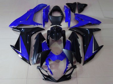 11-24 Bleu Brillant & Noir GSXR 600-750 Carénage Moto