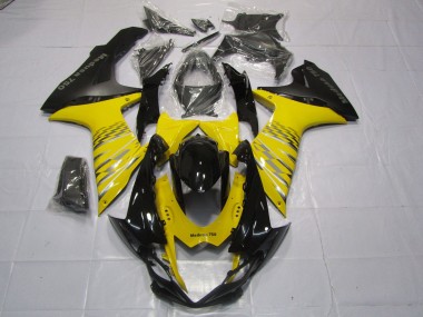11-24 Jaune Noir Mat GSXR 600-750 Carénage Moto