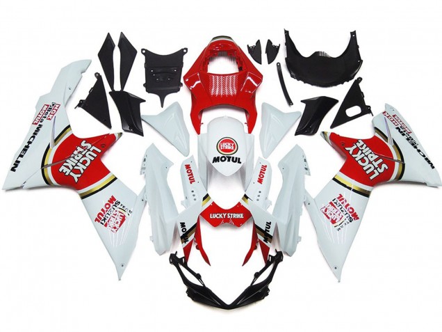 11-24 Lucky Strike Avec Cercle D'Or GSXR 600-750 Carénage Moto 11-24 Lucky Strike Avec Cercle D'Or GSXR 600-750 Carénage Moto