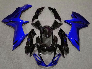 11-24 Noir Brillant & Bleu Aqua GSXR 600-750 Carénage Moto