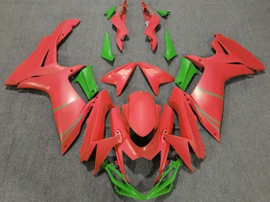 11-24 Pamplemousse Mat Rouge & Vert GSXR 600-750 Carénage Moto