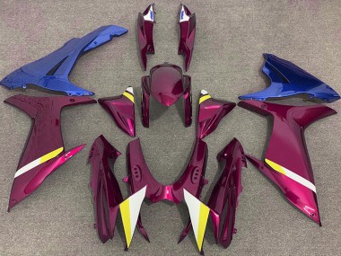 11-24 Rouge Brillant & Bleu GSXR 600-750 Carénage Moto