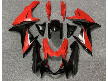 11-24 Rouge Brillant & Noir GSXR 600-750 Carénage Moto
