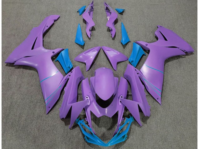 11-24 Violet Mat & Bleu GSXR 600-750 Carénage Moto 11-24 Violet Mat & Bleu GSXR 600-750 Carénage Moto
